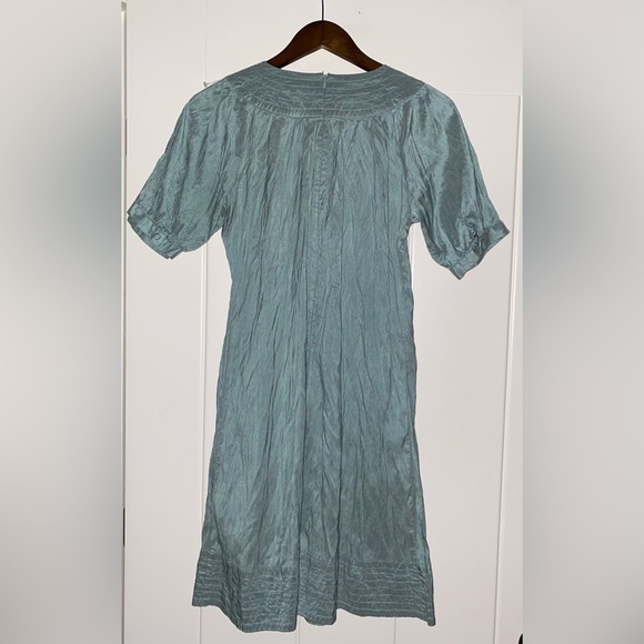 Calypso Christiane Cello Women 100% Silk Mini Dress Size L Formal Preppy Dinner - Picture 7 of 8